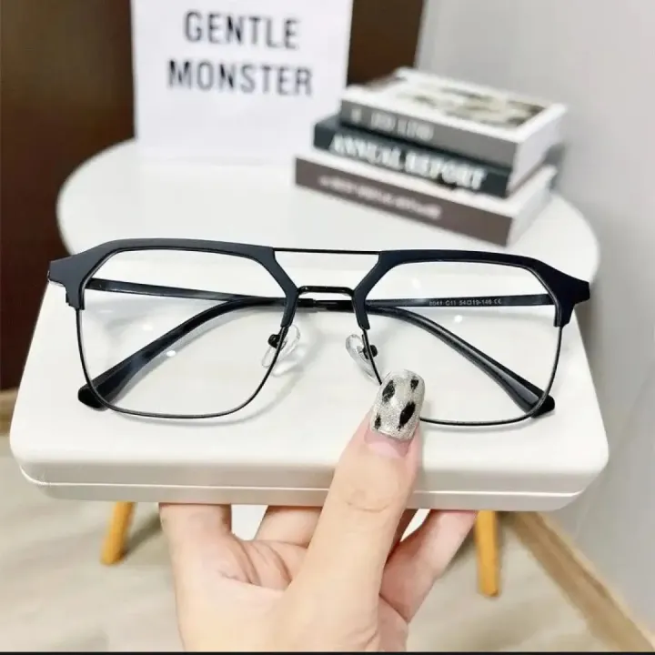 Blue Ray Cut & Changeable Glass Using Mobile TV And Laptop Black Metal Frame Glass For Men