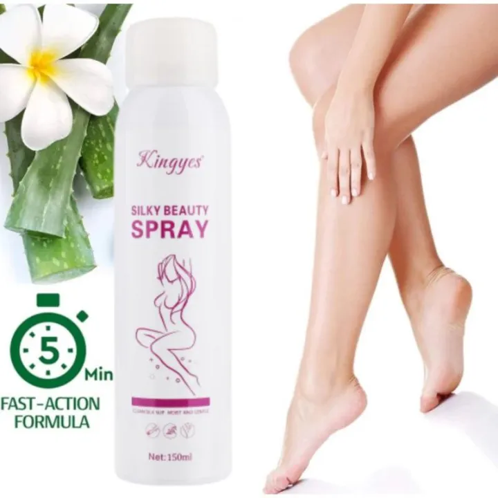 Kingyes Silky Beauty Painless Hair Removal Spray 150ml for Men & Women